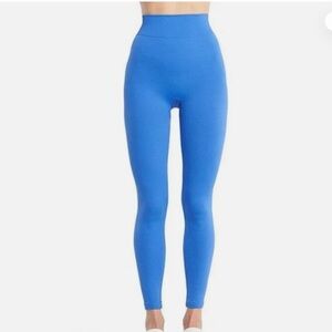 Wolford Electric Blue Textured Leggings